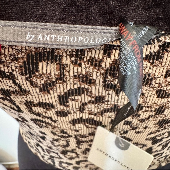 Anthropologie - Animal Print Square Neck Spandex Tank Crop Top Size:  L/XL - NWT - Picture 5 of 6